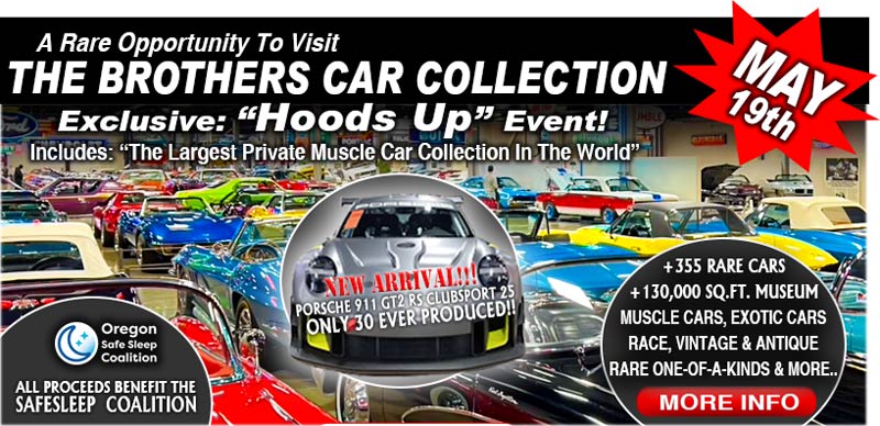 The Brothers Car Collection and Museum Hood Up Event May 19. 2023