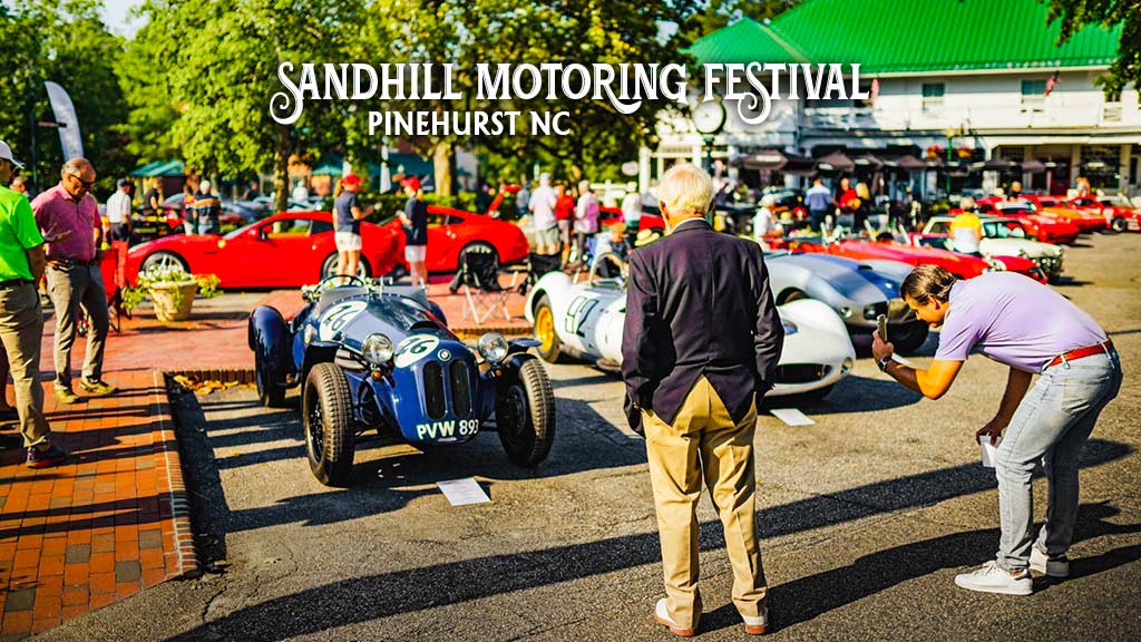 The Sandhills Motoring Festival and Concours d’Elegance Three-Day Historic and Exotic Car Show in Pinehurst, NC, May 26–28