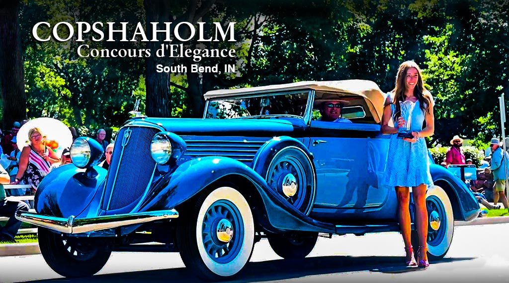 Copshaholm Concours d’ Elegance and Car Show at Copshaholm Mansion in South Bend Indiana July 8, 2023