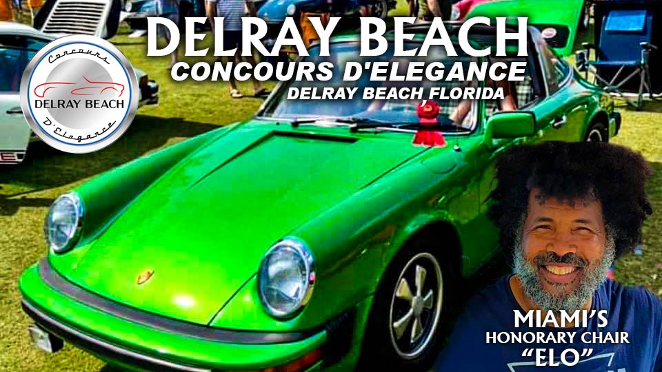 The Delray Concours d’Elegance Fathers Day Car Show at the Old School Square Campus in Downtown Delray, Florida, on June 17, 2023