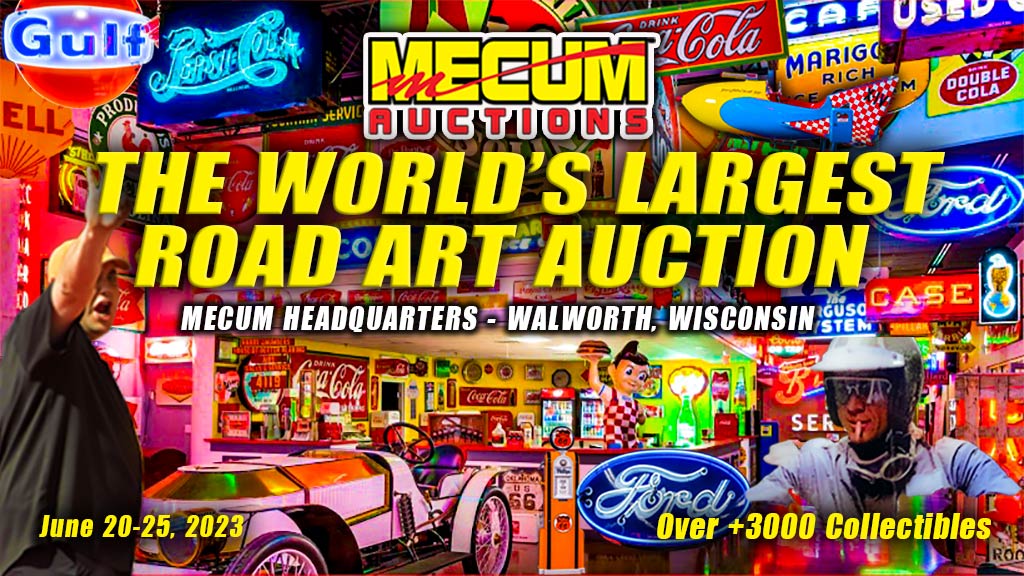 Mecum To Host The World’s Largest Road Art® Auction Ever Held At The Mecum Headquarters In Walworth, WI (July 17-25, 2023)