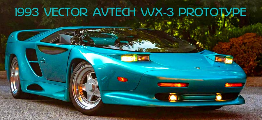 A 1993 Vector Avtech WX-3 Supercar up for auction