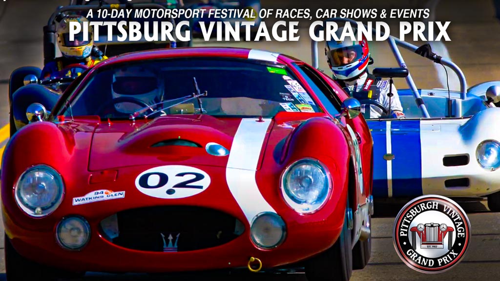 Cars Racing At The Pittsburgh Vintage Grand Prix
