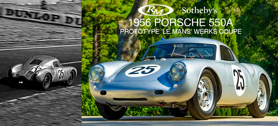 a original 1956 Porsche 550A Prototype race car