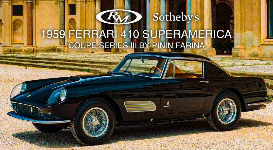 A 1959 Ferrari 410 Superamerica Coupe Series III 