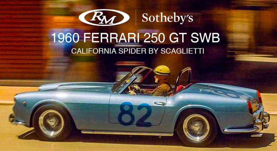 1960 Ferrari 250 GT SWB California collector car