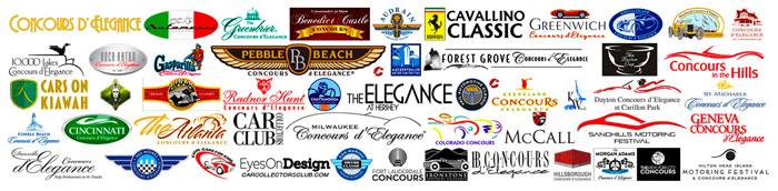 All Concours d'Elegance and Car Shows Logos