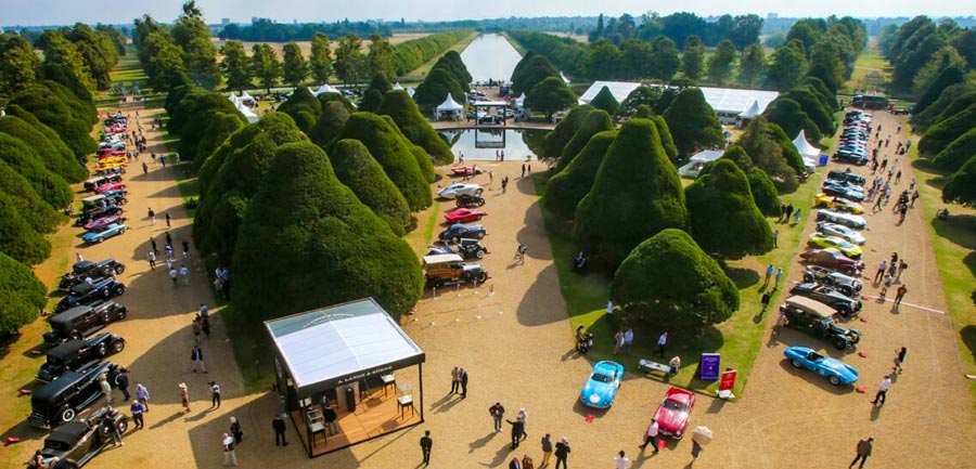 The "Concours of Elegance" showcases more than 60 incredibly rare collector cars right outside Hampton Court Palace in London.