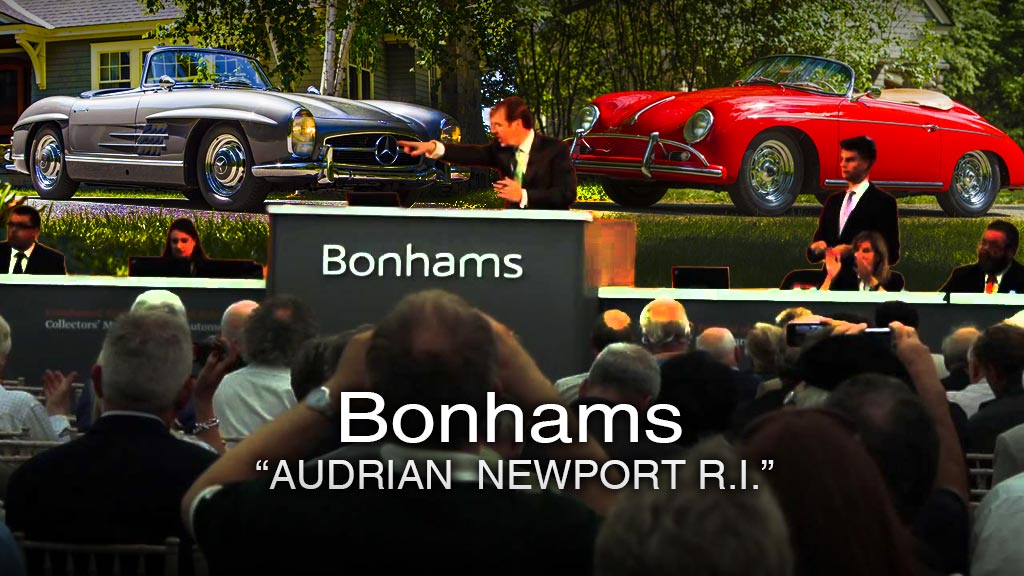 Car being auctioned at the Bonham's Auction Audrain Concours Newport