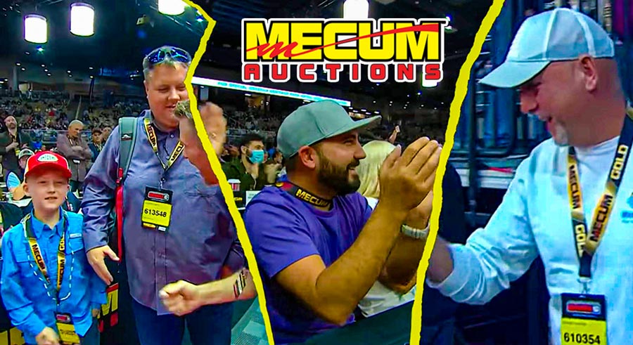 Car Collects cheering at the Mecum Auction Live in Las Vegas