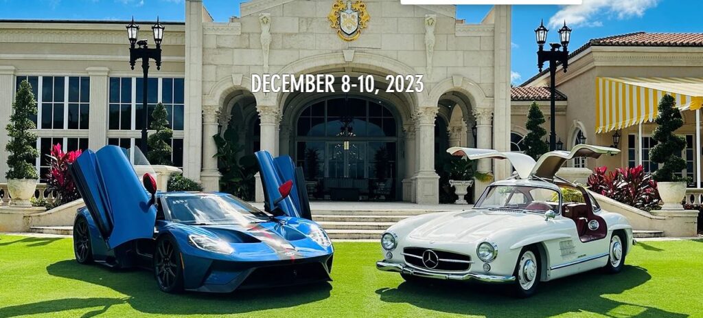 The Palm Beach Concours will be displaying over 100+ icon highly collectibe cars and motorcycles on the lawns of the Trump International Golf Club in West Palm Beach Florida, December 5, 2023.
