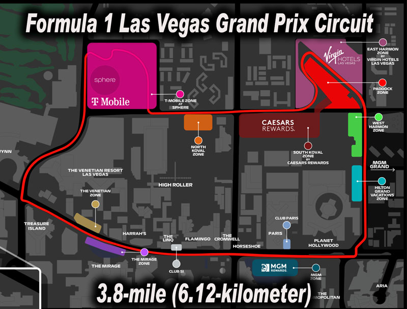 Las Vegas Formula One Racing Circuit