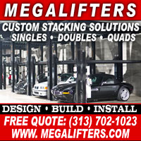 Cars Stored on Garage Storage Lifts from Magalifters