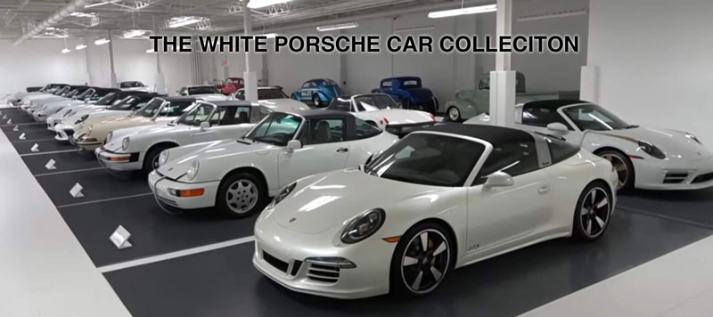The Porsche White Car Collection will take place December 1-2, 2023, at a white-on-white private warehouse for registered bidders only
