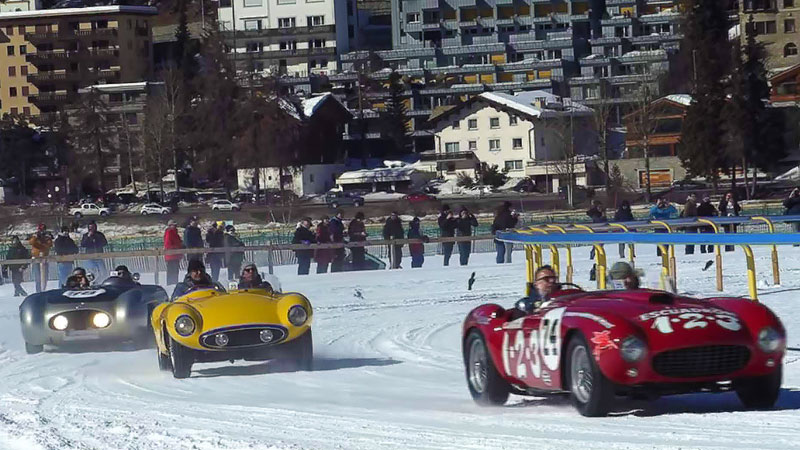 Car racing on the ice