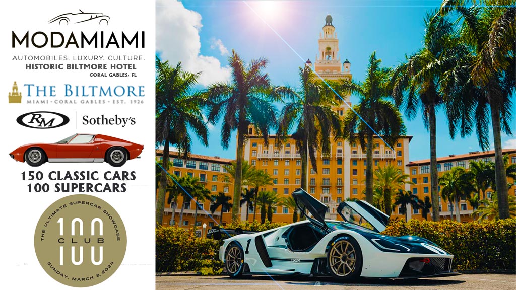 The ModaMiami Unleashes Automotive Supercar Aristocracy at Coral Gables Biltmore Hotel March 3, 2024