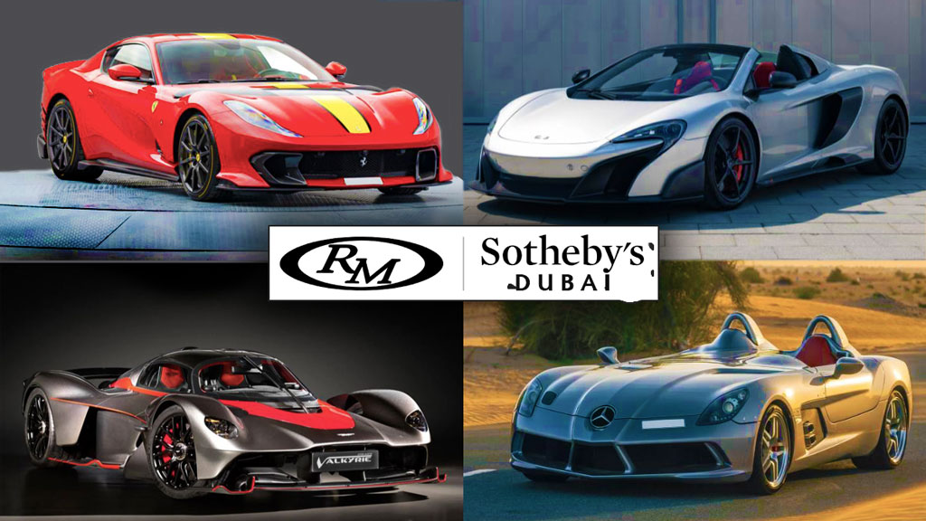 RM Sotheby’s Auction in Dubai Reveals Multi-Million Dollar Hypercars & Supercars on March 9, 2024