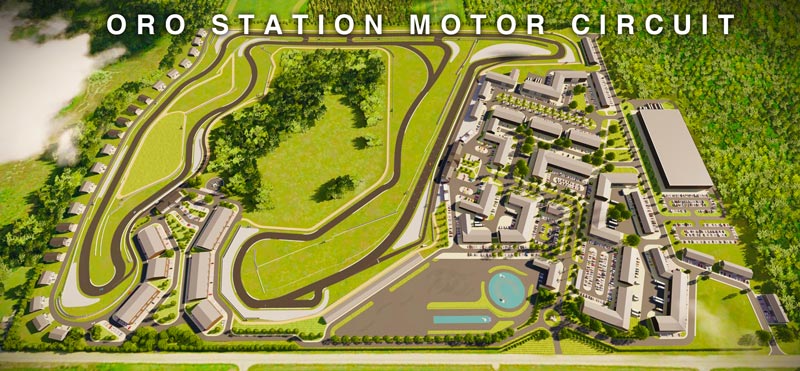 Aerial view of the Oro Station Motor Circuit