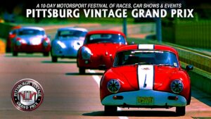 Cars Racing on Track at the The Pittsburgh Vintage Grand Prix
