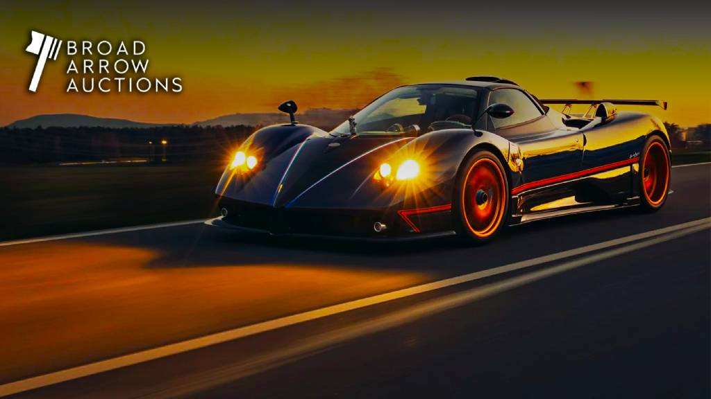 Broad Arrow Auction Cosa Mesa feastures this 2018 Pagani Zonda Unica