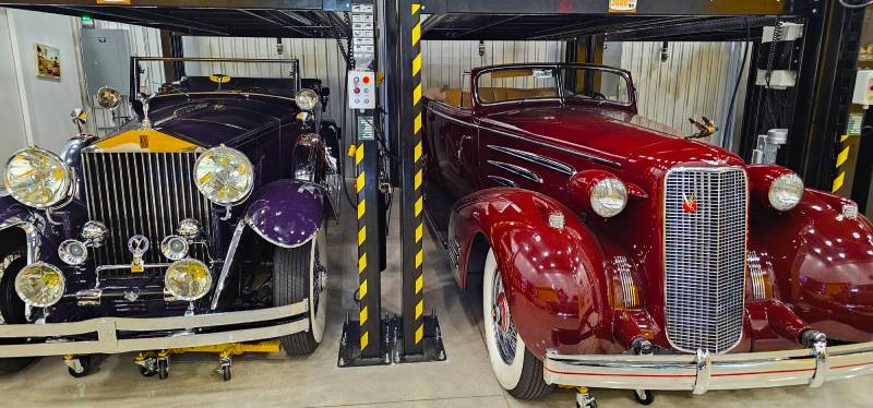 1935 Cadillac-V16- 5 Passenger Convertible-and 1933 Rolls-Royce Phantom II