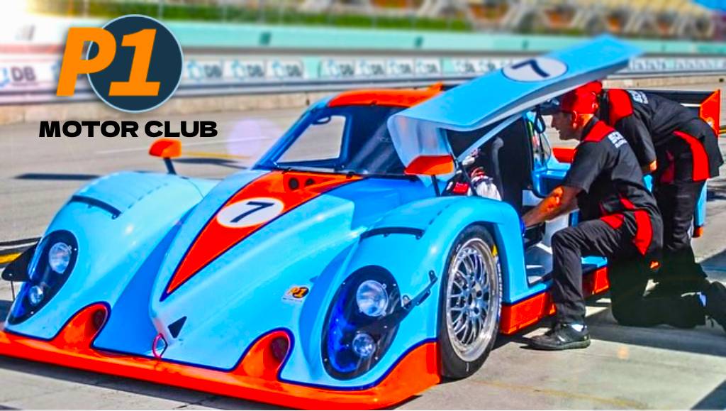 Race car at the P1 Motor Club in Fort Pierce, FL Race Track Circuit