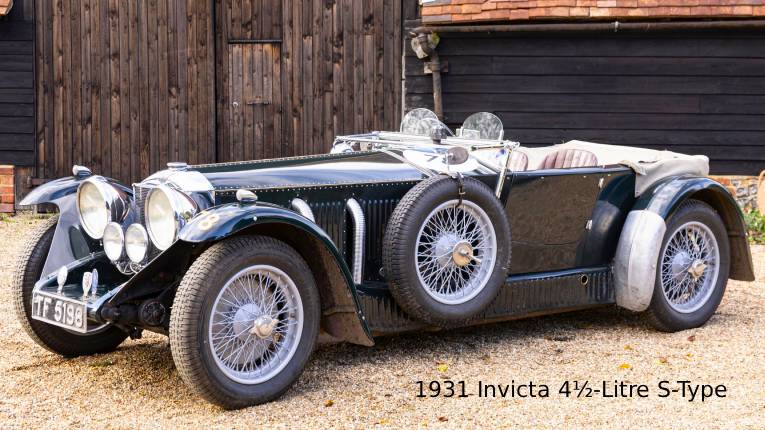 The highly desirable 1931 Invicta 4½-Litre S-Type Low-chassis