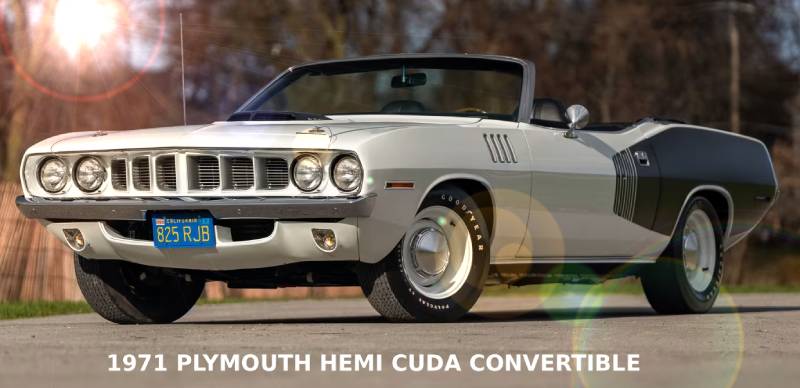 1971 Plymouth Hemi Cuda Convertible Vehicle Up For Auction