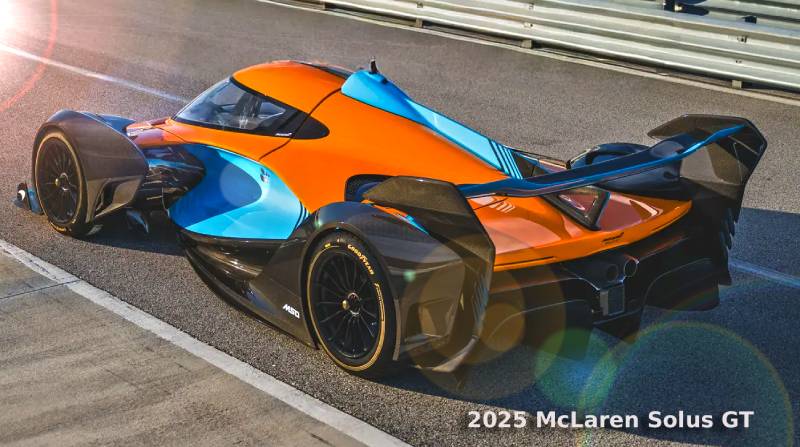a 2025 McLaren Solus GT  sports car up for auction