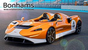 2021 McLaren Elva XP2 at the Miami International Autodrome for the Bonhams Action