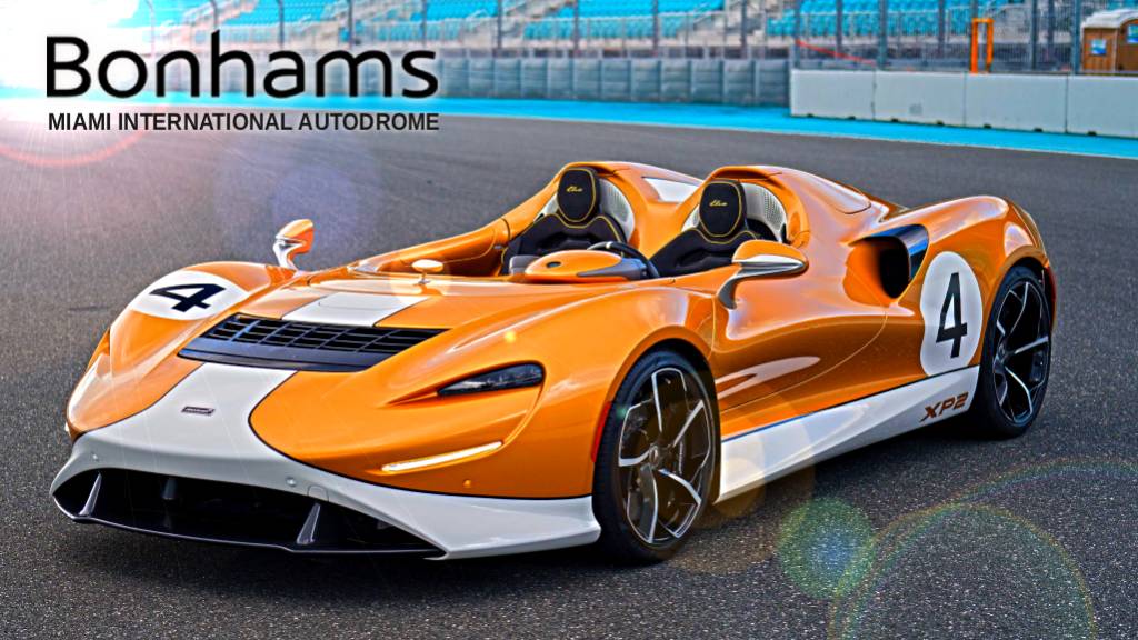 2021 McLaren Elva XP2 at the Miami International Autodrome for the Bonhams Action