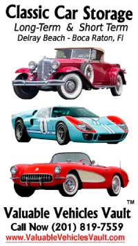 Classic Car Storage in Delray Beach, Boca Raton and Boynton Florida