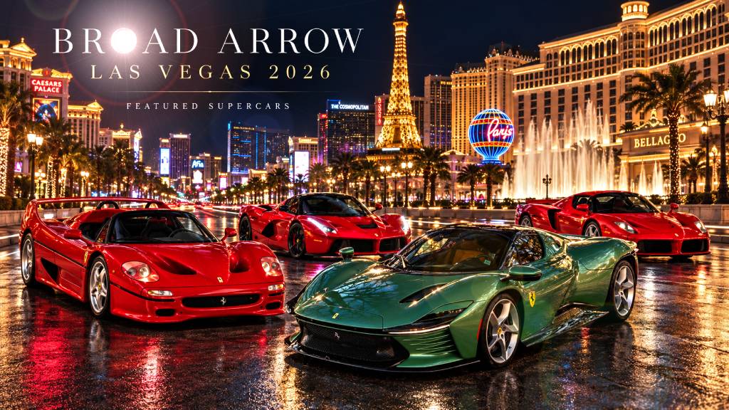 Broad Arrow Las Vegas Auction 2026 Features $20 Million Ferrari F50 and Rare Supercars