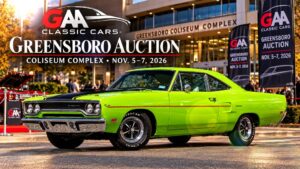 GAA Classic Cars Greensboro Auction Returns to Coliseum Complex